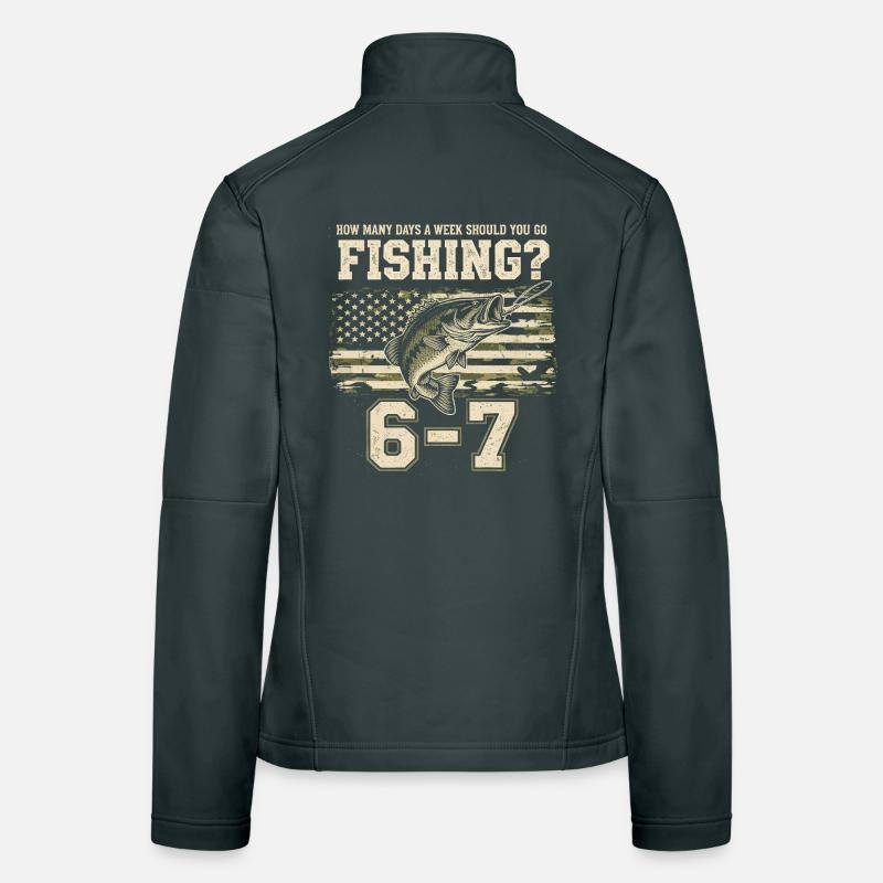 Pêche 7j/7 : Le Planning Idéal du Passionné Veste en tissu softshell Femme