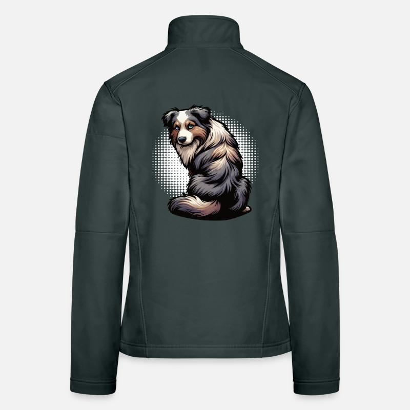 Berger australien Aussie Aussie Propriétaires Aussies Veste en tissu softshell Femme