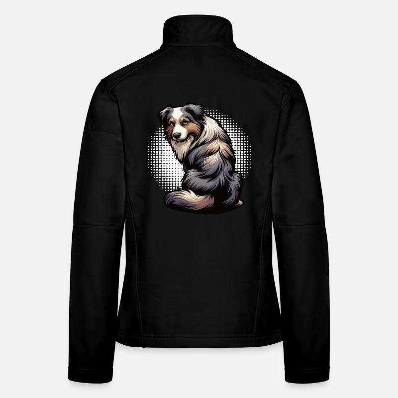 Berger australien Aussie Aussie Propriétaires Aussies Veste en tissu softshell Femme