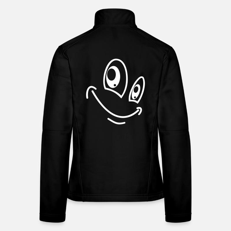 Lustiges Gesicht Frauen Softshelljacke