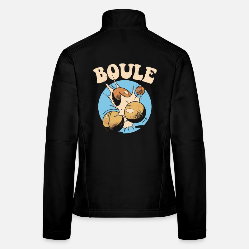 Boules boules boules pour boule pétanque boule Veste en tissu softshell Femme