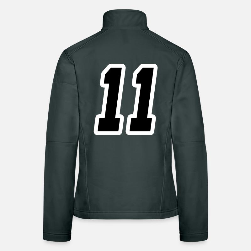 Nummer elf 11 Frauen Softshelljacke