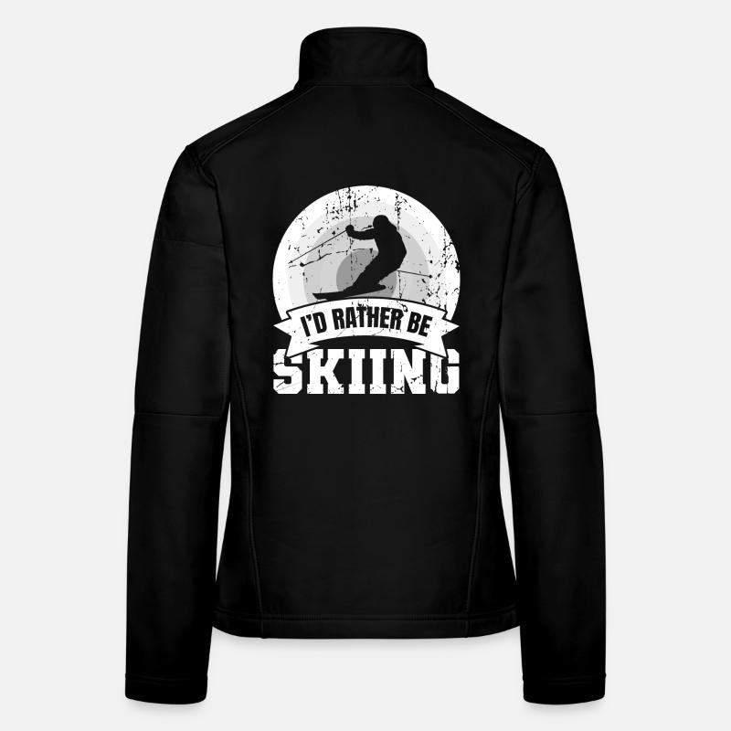 Lustiger Skifahrer Spruch Frauen Softshelljacke