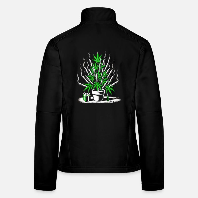 Joint Weed Tree – Creative Cannabis Holiday Design Women's Softshell Jacket