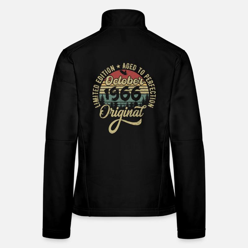 october 1966 anniversary october 1966 october Women's Softshell Jacket
