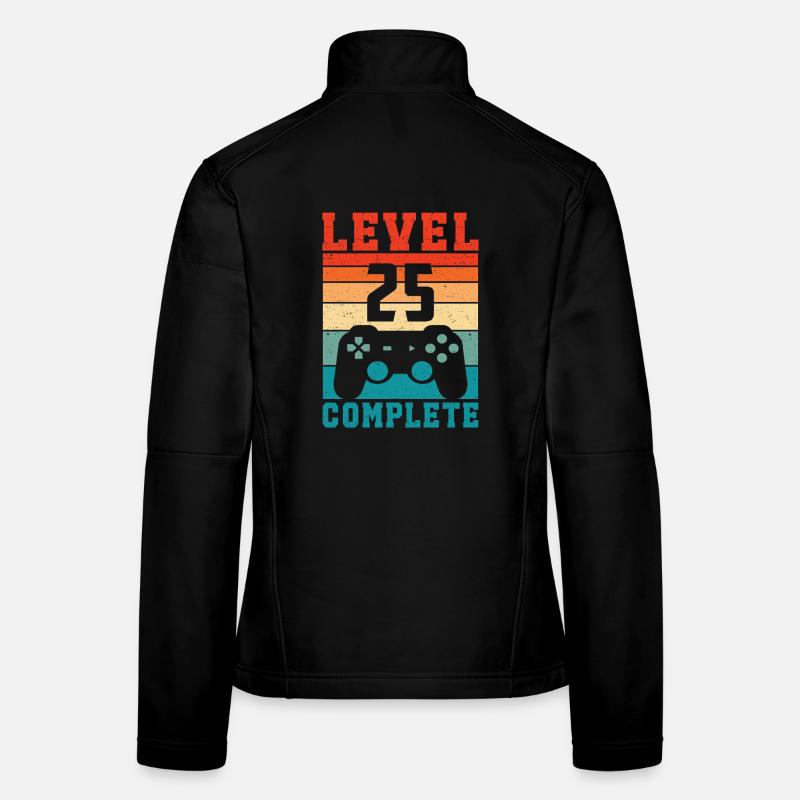 25. Geburtstag Level 25 Complete 25 Jahre Gamer - Frauen Softshelljacke - Schwarz