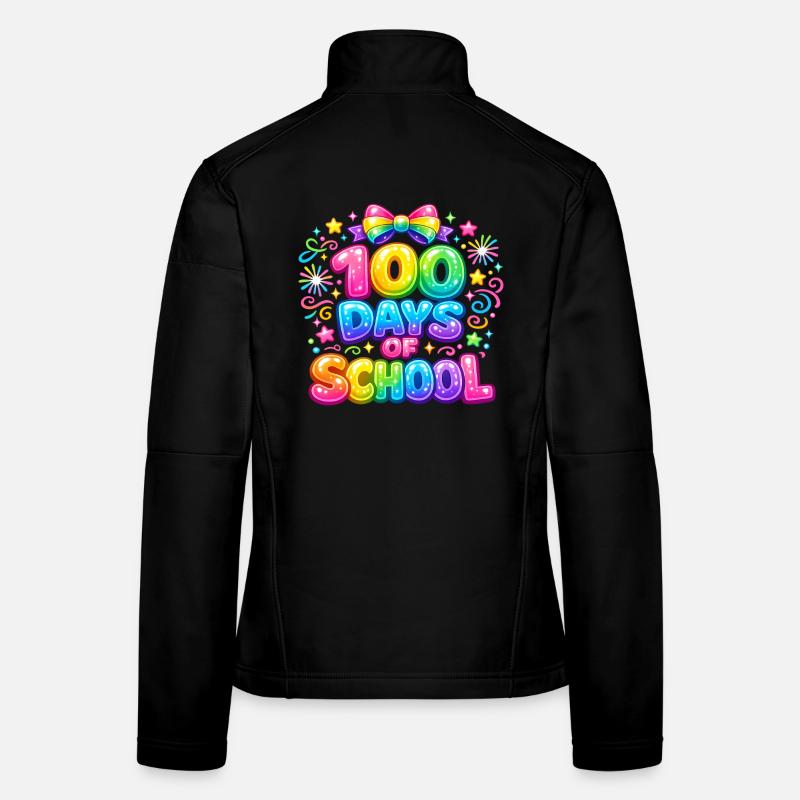 100 Jours d'École Arc-en-Ciel Magique Veste en tissu softshell Femme
