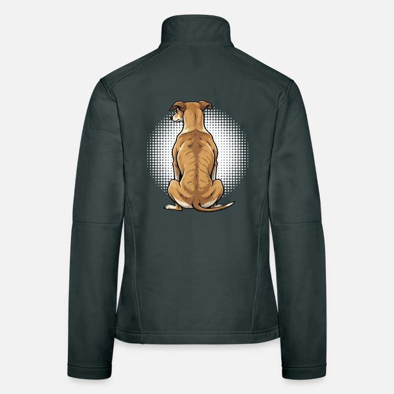 Whippet Windhund Whippets Windhundbesitzer Frauen Softshelljacke