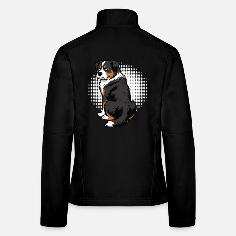 Berger australien Aussie Aussie Propriétaires Aussies Veste en tissu softshell Femme