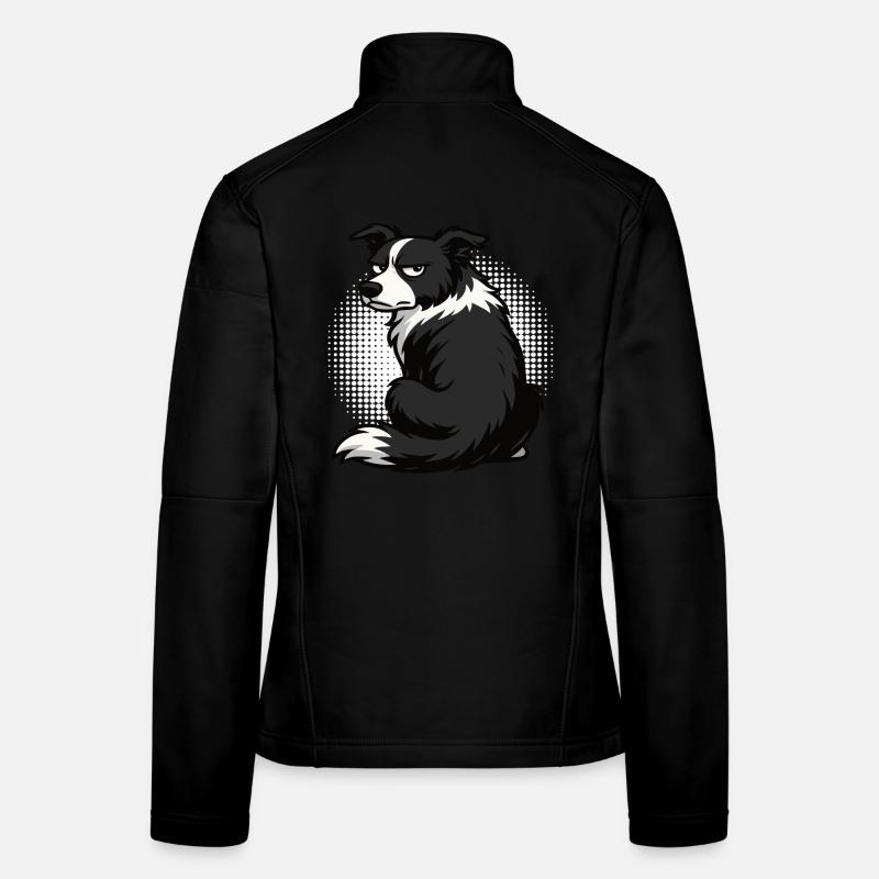Border Collie Propriétaire Collie Amant de Collie Veste en tissu softshell Femme