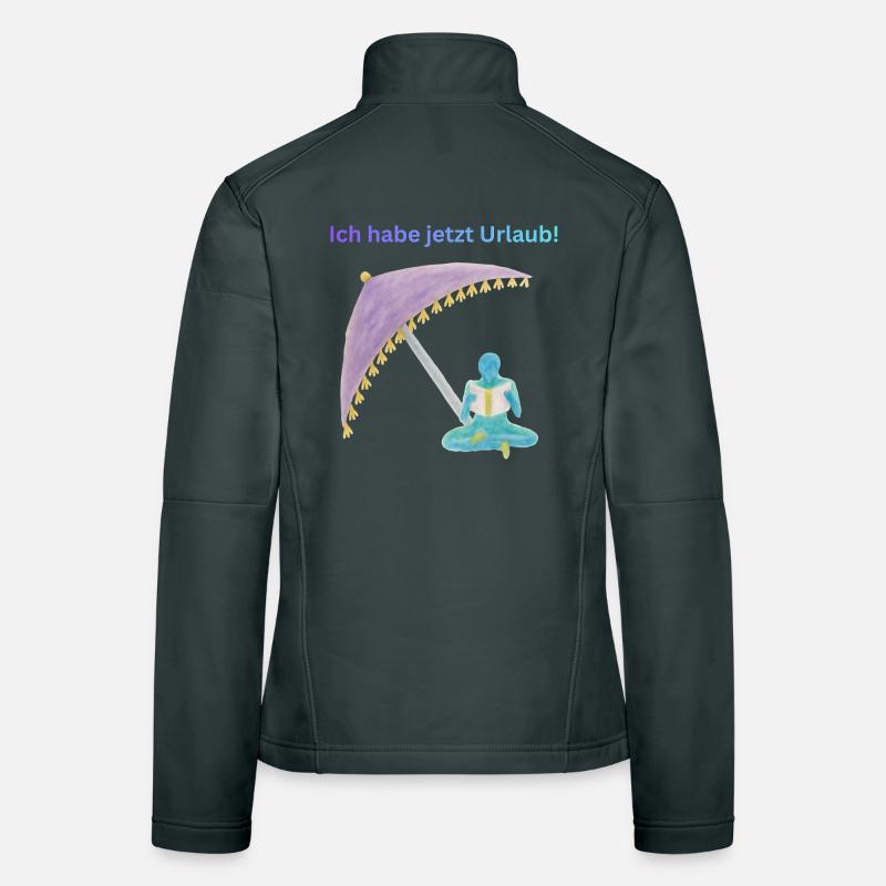 Urlaubsträume unter Zeltschirm Frauen Softshelljacke