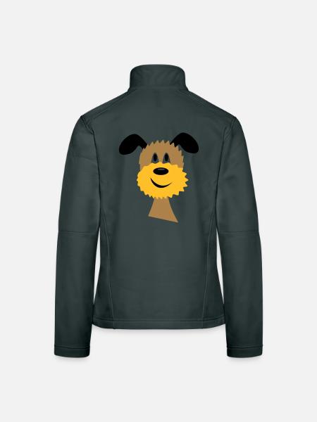 dog - Women's Softshell Jacket - black - Back