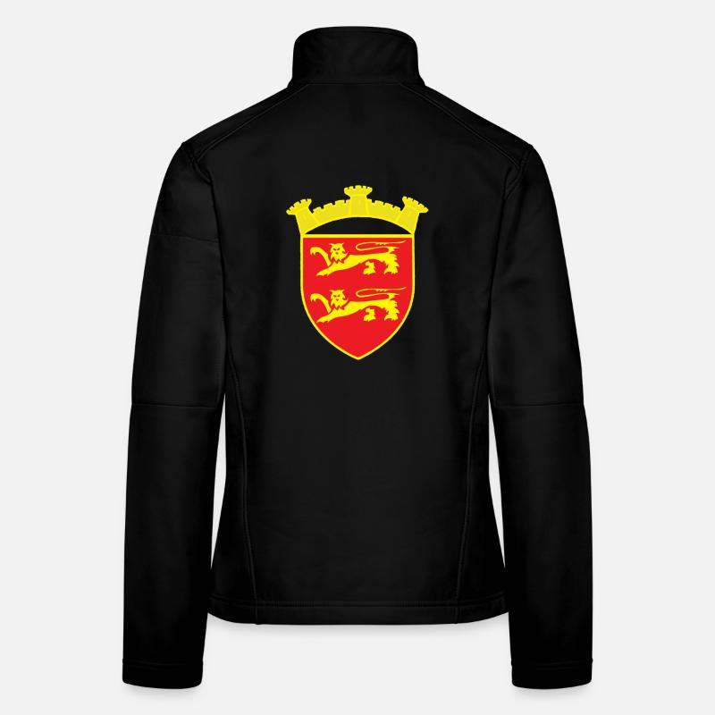 ROT WAPPEN LÖWENTURM ODER COPYRIGHT RUNEMBERG Frauen Softshelljacke