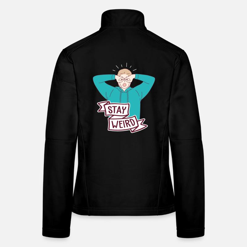 Stay Weird Sensibilisation autisme Différent TDAH Veste en tissu softshell Femme