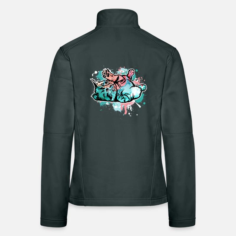 Chat Veste en tissu softshell Femme