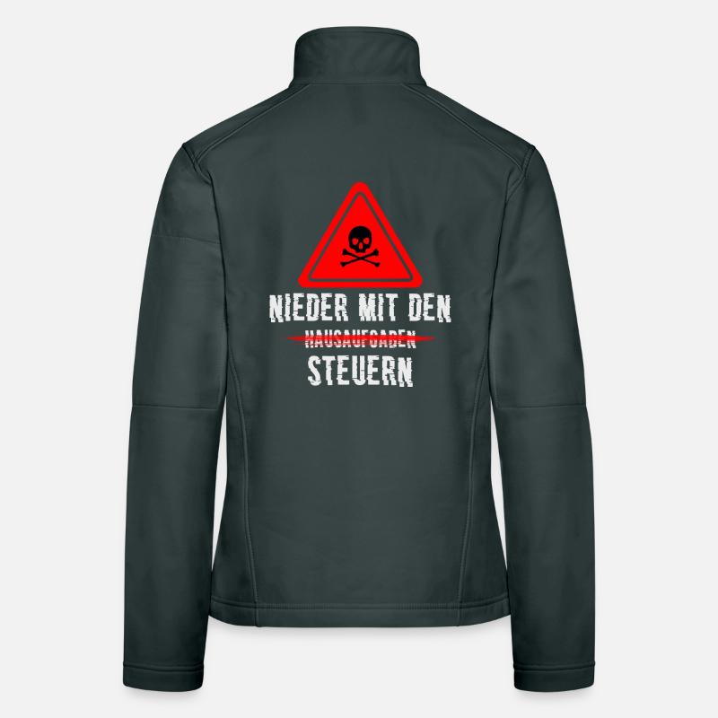 Nieder mit den Steuern Frauen Softshelljacke
