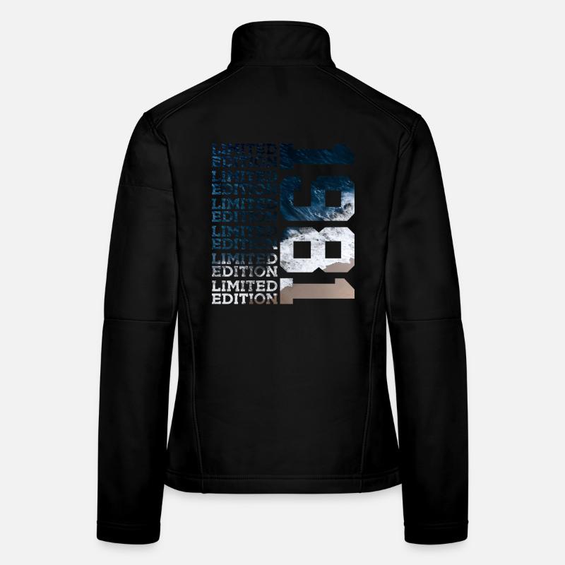 ÉDITION LIMITÉE 1981 45 ANS 45 ANS Veste en tissu softshell Femme