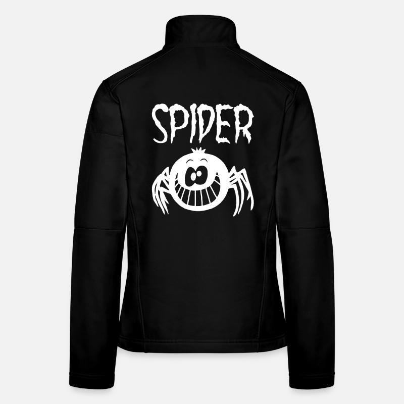 The smiling white spider Women's Softshell Jacket