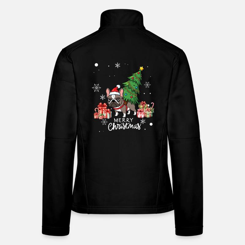 Chien Noël Veste en tissu softshell Femme