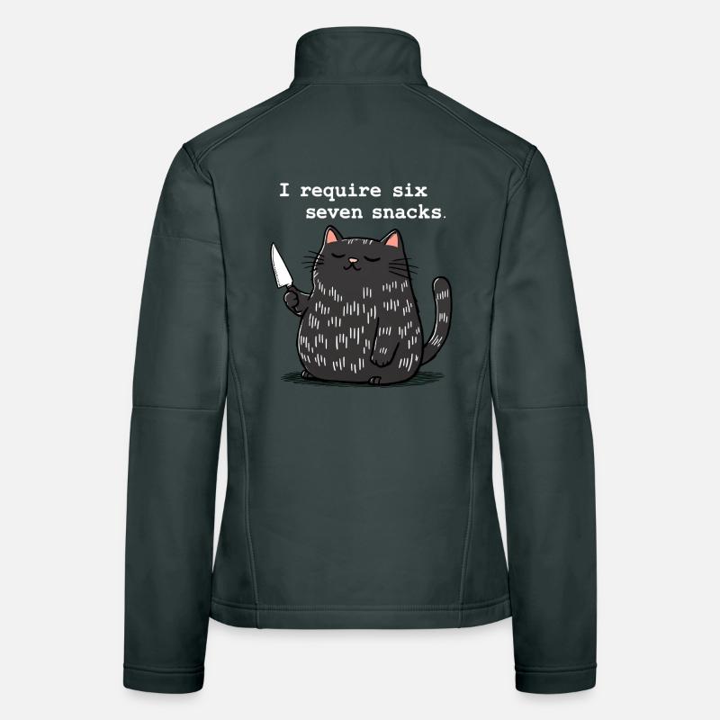 6-7 Internet Meme 6 7 Snack Katze Frauen Softshelljacke