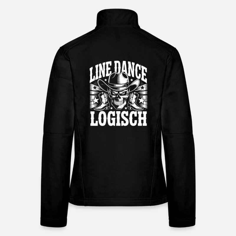 Line Dance Skull Western Boots Women's Softshell Jacket