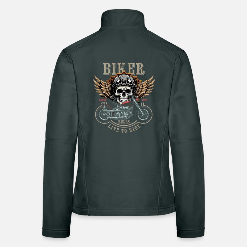 Biker Rules - Since 1994 - Live to Ride Women's Softshell Jacket