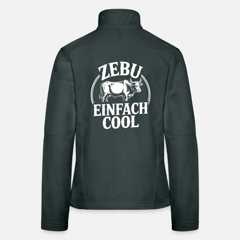 Zebu Einfach Cool Logo Frauen Softshelljacke
