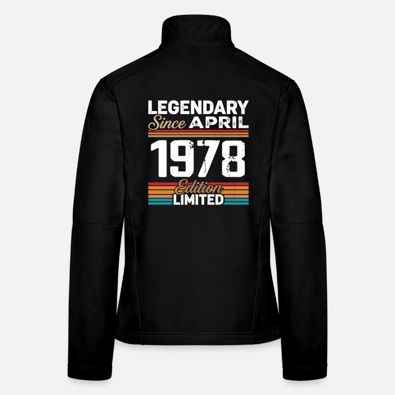 April 1978 Retro April 1978 Geburtstagsgeschenk Frauen Softshelljacke