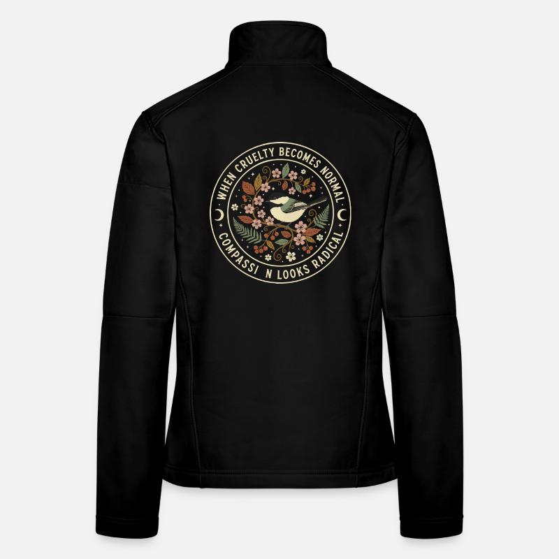 Moral Compass: Commitment to Cruelty Women's Softshell Jacket