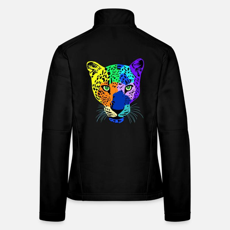 Safari coloré Veste en tissu softshell Femme