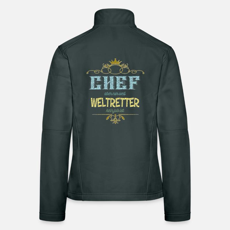 Chef Weltretter Frauen Softshelljacke