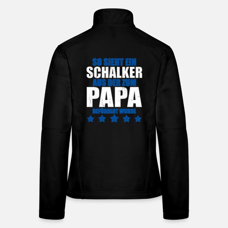 Schalker Papa | Schalke Vatertags Geschenkidee Frauen Softshelljacke