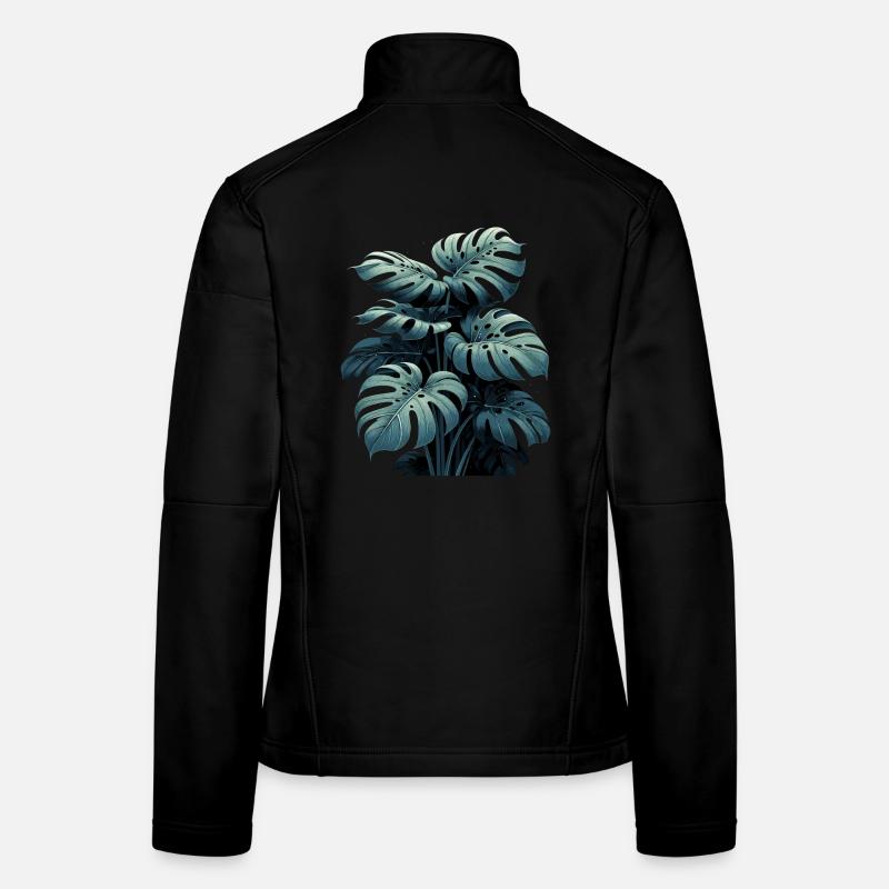 Monstera deliciosa rainforest gift Women's Softshell Jacket