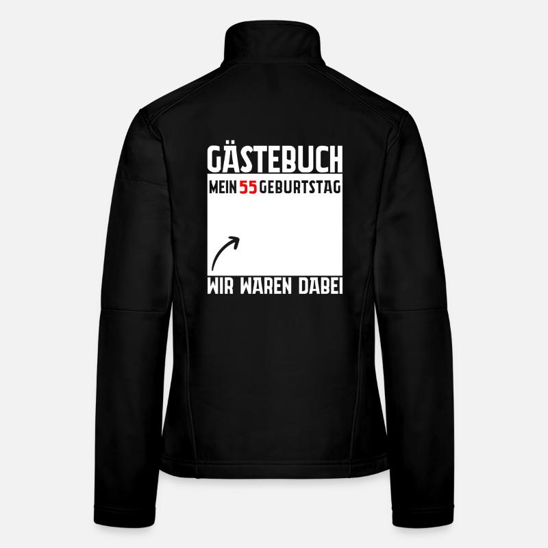 Gästebuch Mein 55. Geburtstag 55 Jahre Geschenk Frauen Softshelljacke