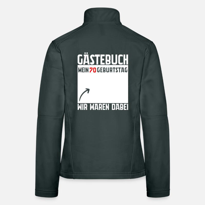 Gästebuch Mein 70. Geburtstag 70 Jahre Geschenk Frauen Softshelljacke