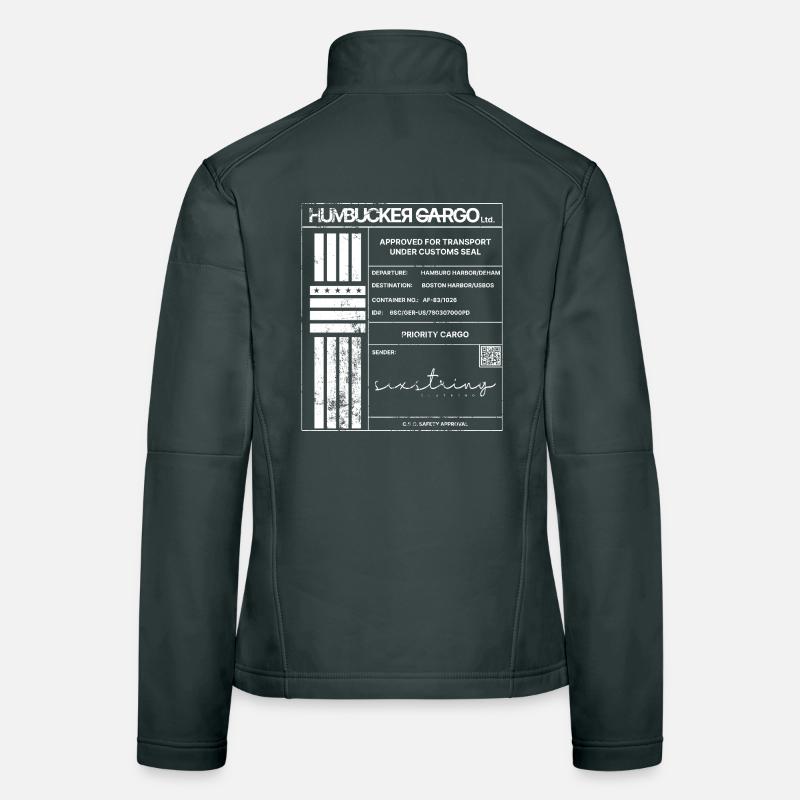 Étiquette d’expédition, blanche Veste en tissu softshell Femme
