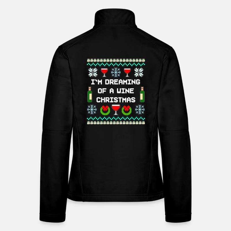 Vin, Noël, Vilain Noël Veste en tissu softshell Femme