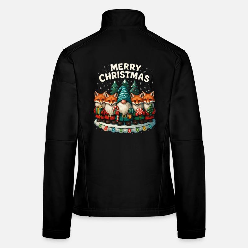 Cadeau de Noël drôle de Renard Roux mignon Veste en tissu softshell Femme