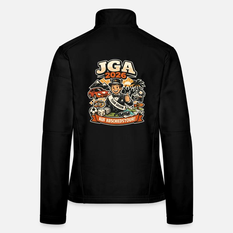 JGA 2026 Lustig Geschenk Frauen Softshelljacke