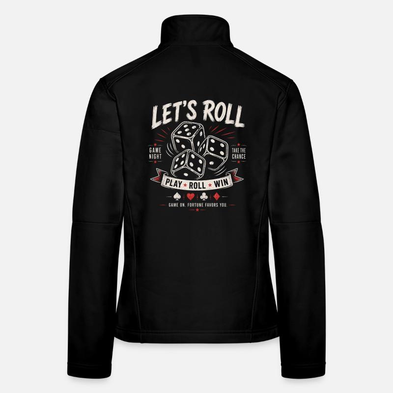 Roulons – Soirée Jeux de Dés Veste en tissu softshell Femme