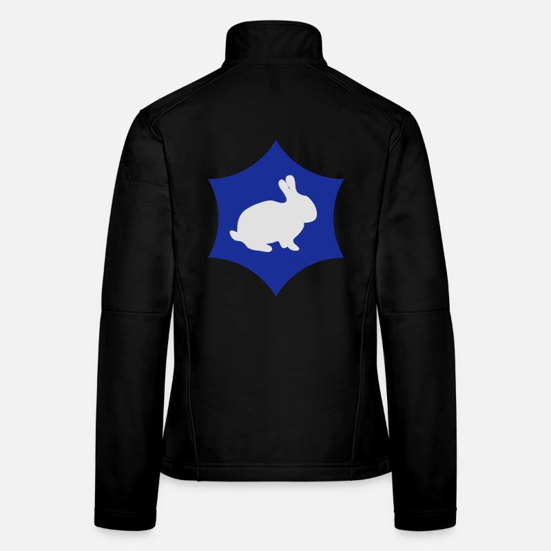 Logo lapin Veste en tissu softshell Femme