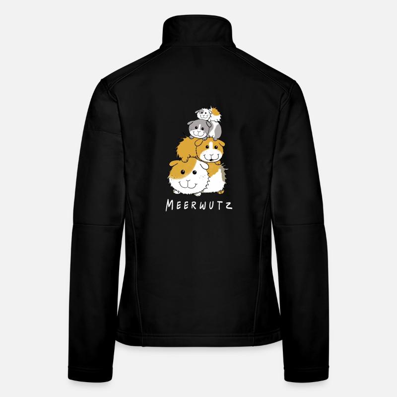 Joyeux cochon d'Inde I Meersau Gift I Fun Veste en tissu softshell Femme