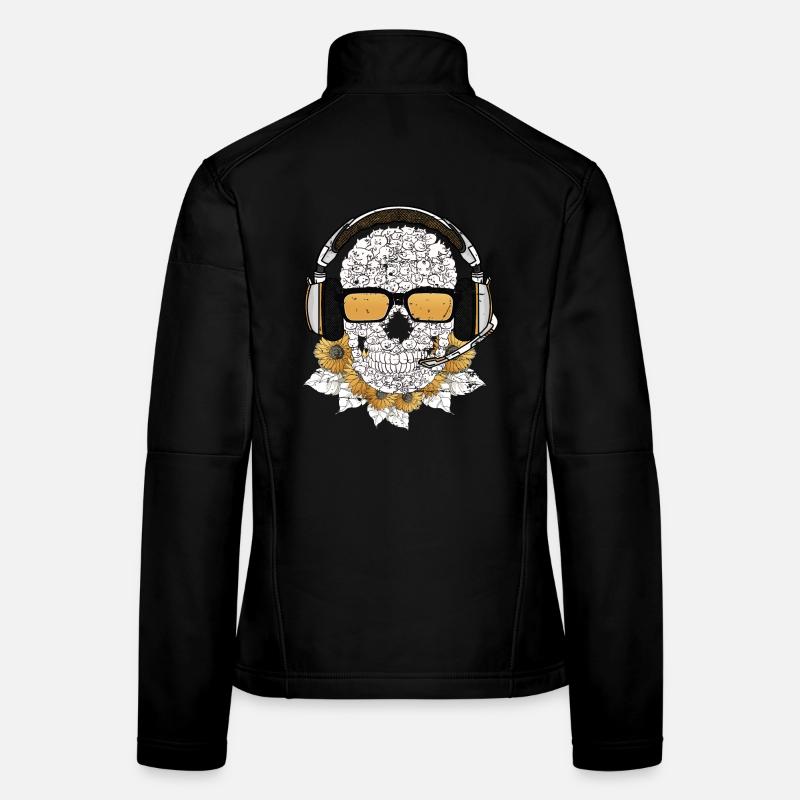 Musik Skull Frauen Softshelljacke