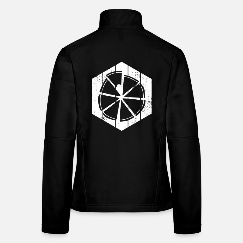 Pizza Zeichnung Frauen Softshelljacke