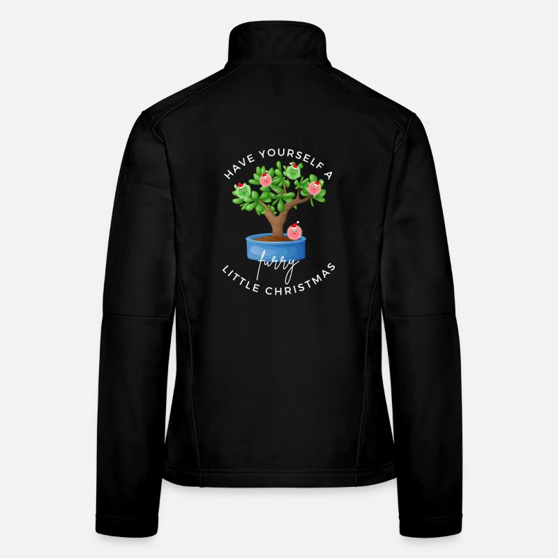 Passez un peu de Noël poilu Veste en tissu softshell Femme