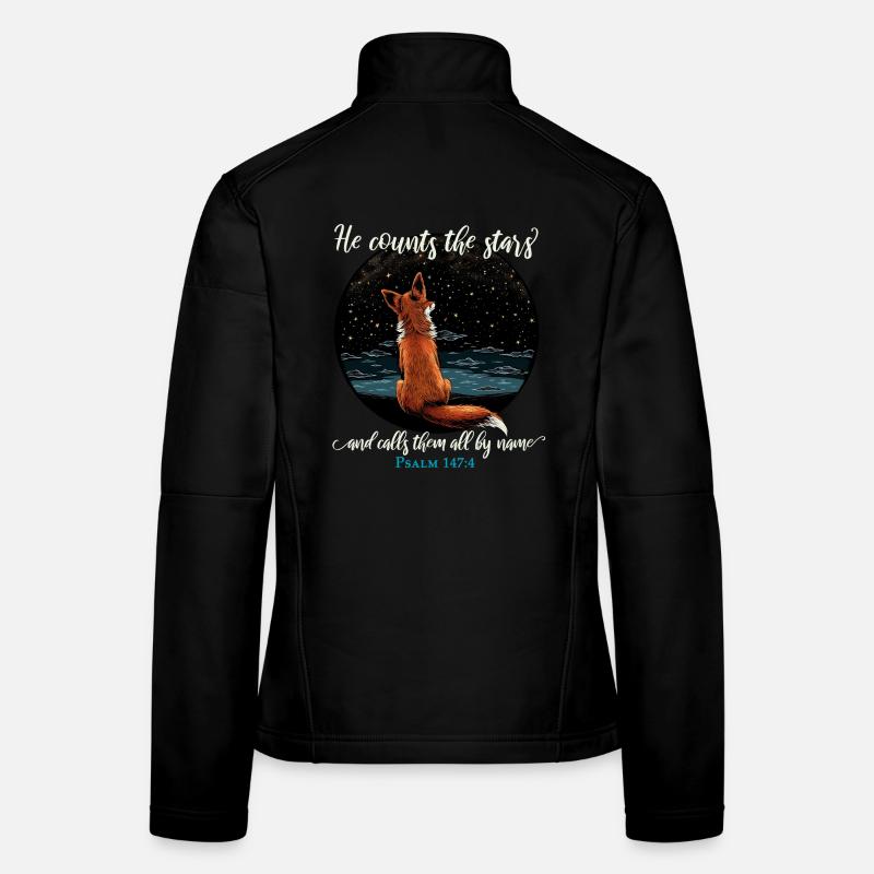 Bibelvers Christlich Religiös - Frauen Softshelljacke - Schwarz