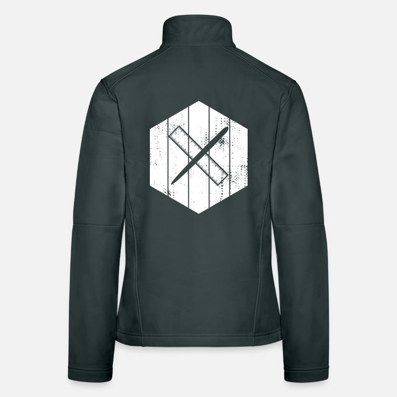 Drawing with pen and ruler Women's Softshell Jacket