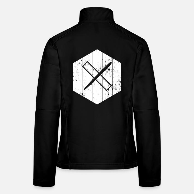 Drawing with pen and ruler Women's Softshell Jacket