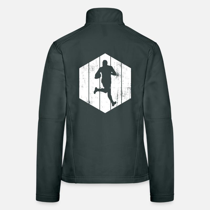 Rugby Drawing Women's Softshell Jacket