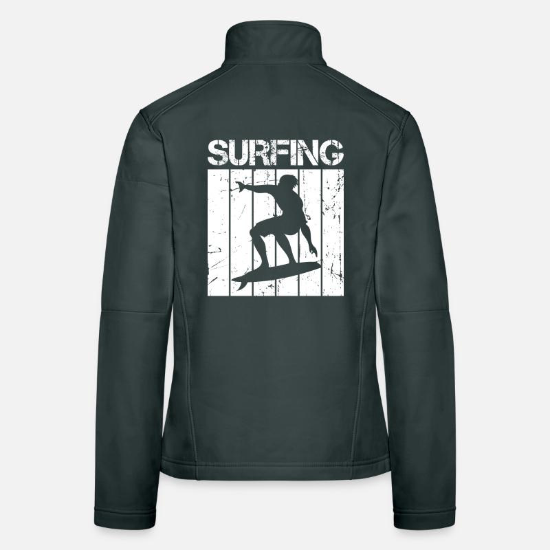 Surfeur rétro Veste en tissu softshell Femme